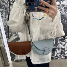 [셀린느] CELINE TRIOMPHE BESACE SHOULDER BAG - 셀린느 트리오페 틴 베사체 숄더백 110962BZ4 15x6x23cm