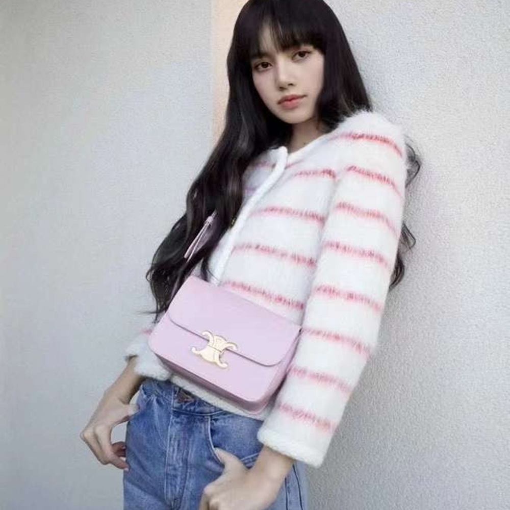 [셀린느] CELINE TRIOMPHE SHOULDER BAG - 셀린느 트리오페 숄더백 18x14x6cm