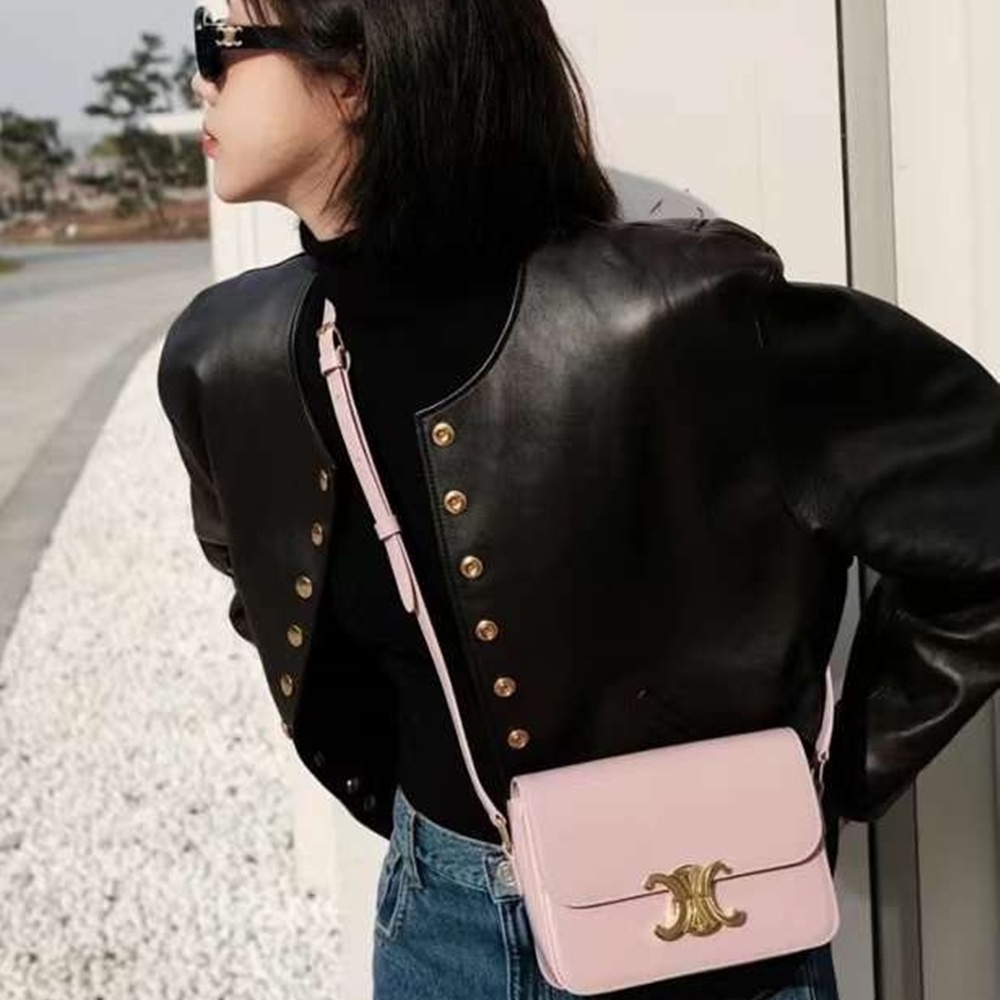 [셀린느] CELINE TRIOMPHE SHOULDER BAG - 셀린느 트리오페 숄더백 18x14x6cm