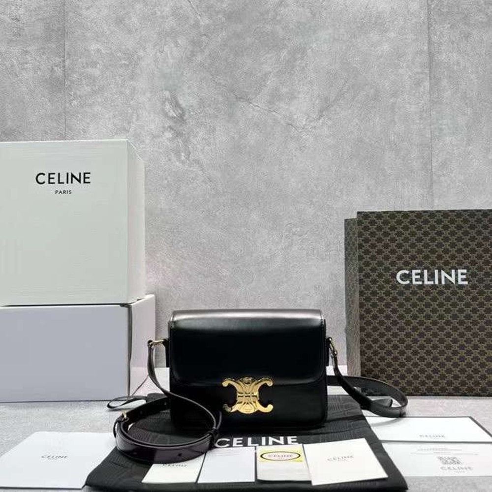 [셀린느] CELINE TRIOMPHE SHOULDER BAG - 셀린느 트리오페 숄더백 18x14x6cm