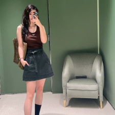 [프라다] PRADA 프라이앵글 로고 슬리브리스