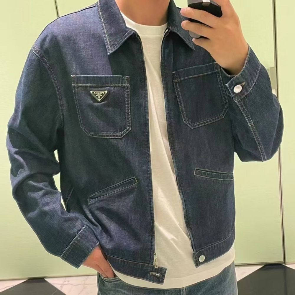 [프라다] PRADA 포-포켓 데님 자켓