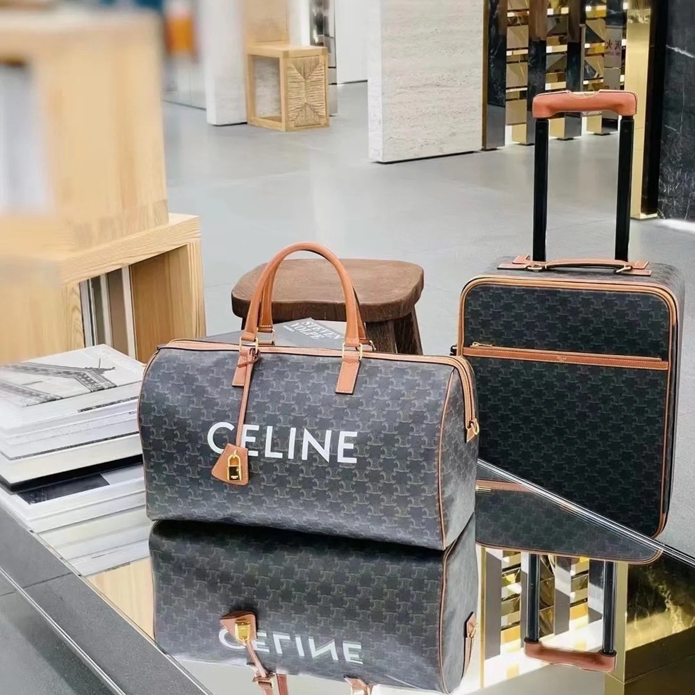 [셀린느] 191482 Celine Bag 셀린느 트리오페 보야지백 미듐 탄 45x23x21cm