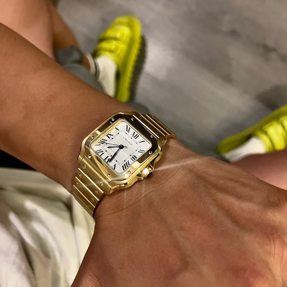 [까르띠에] Cartier 산토스 – Santos De Cartier Santos 35.1 x 41.9 mm 39.8 x 47.5 mm