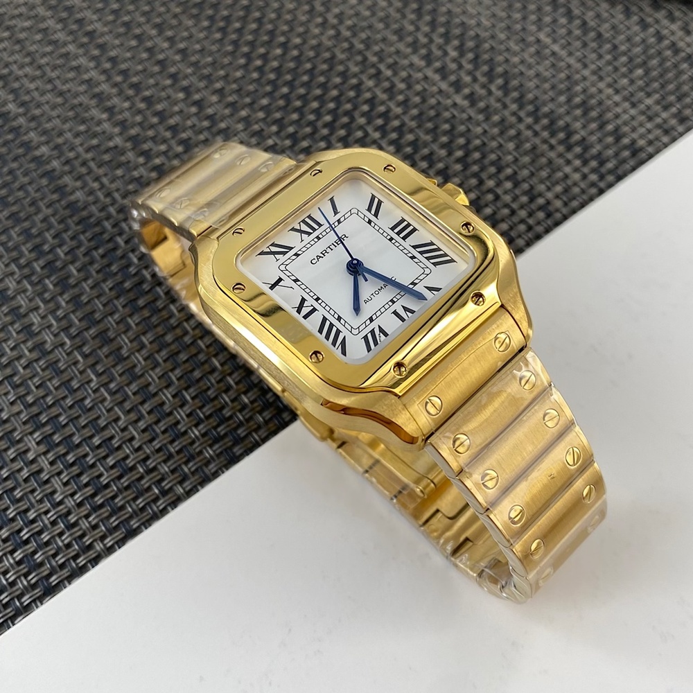 [까르띠에] Cartier 산토스 – Santos De Cartier Santos 35.1 x 41.9 mm 39.8 x 47.5 mm