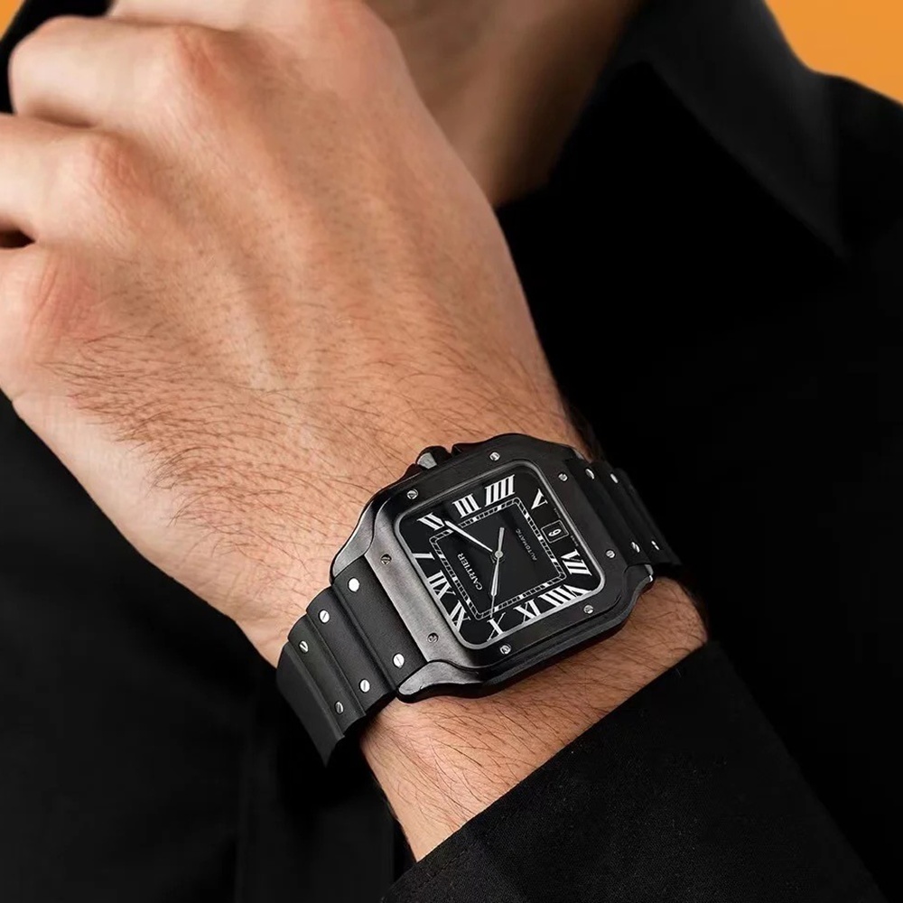 [까르띠에] Cartier 산토스 – Santos De Cartier Santos 35.1 x 41.9 mm 39.8 x 47.5 mm