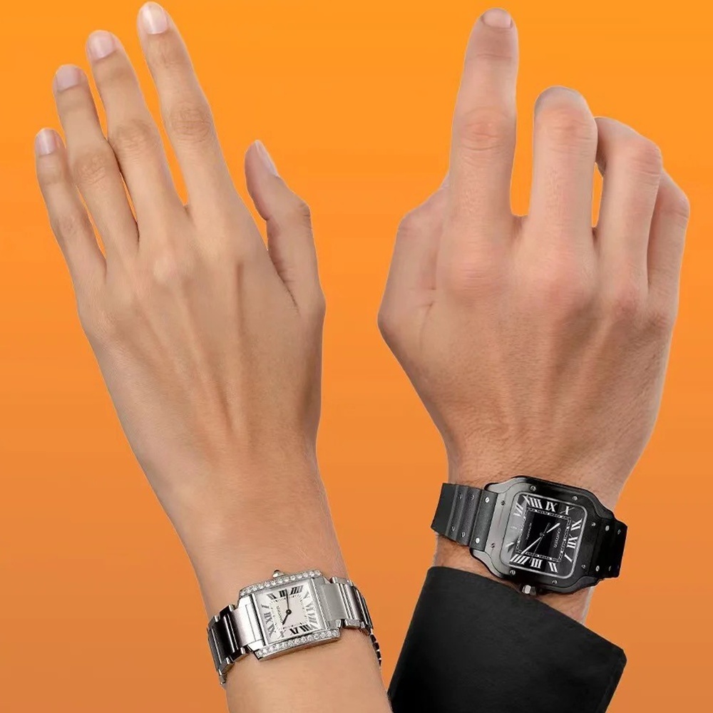 [까르띠에] Cartier 산토스 – Santos De Cartier Santos 35.1 x 41.9 mm 39.8 x 47.5 mm