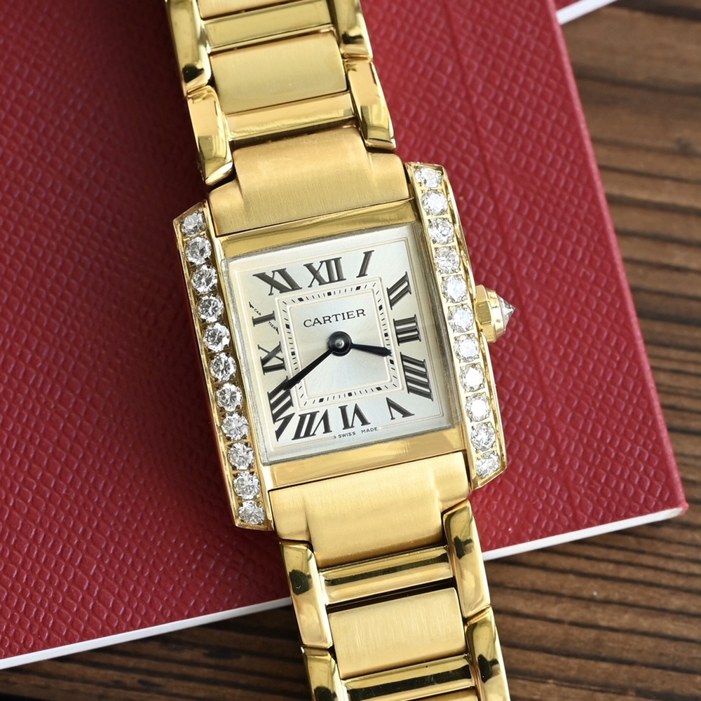 [까르띠에] 탱크 프랑세즈 Cartier Tank FRANCAISE 25.7x21.2mm