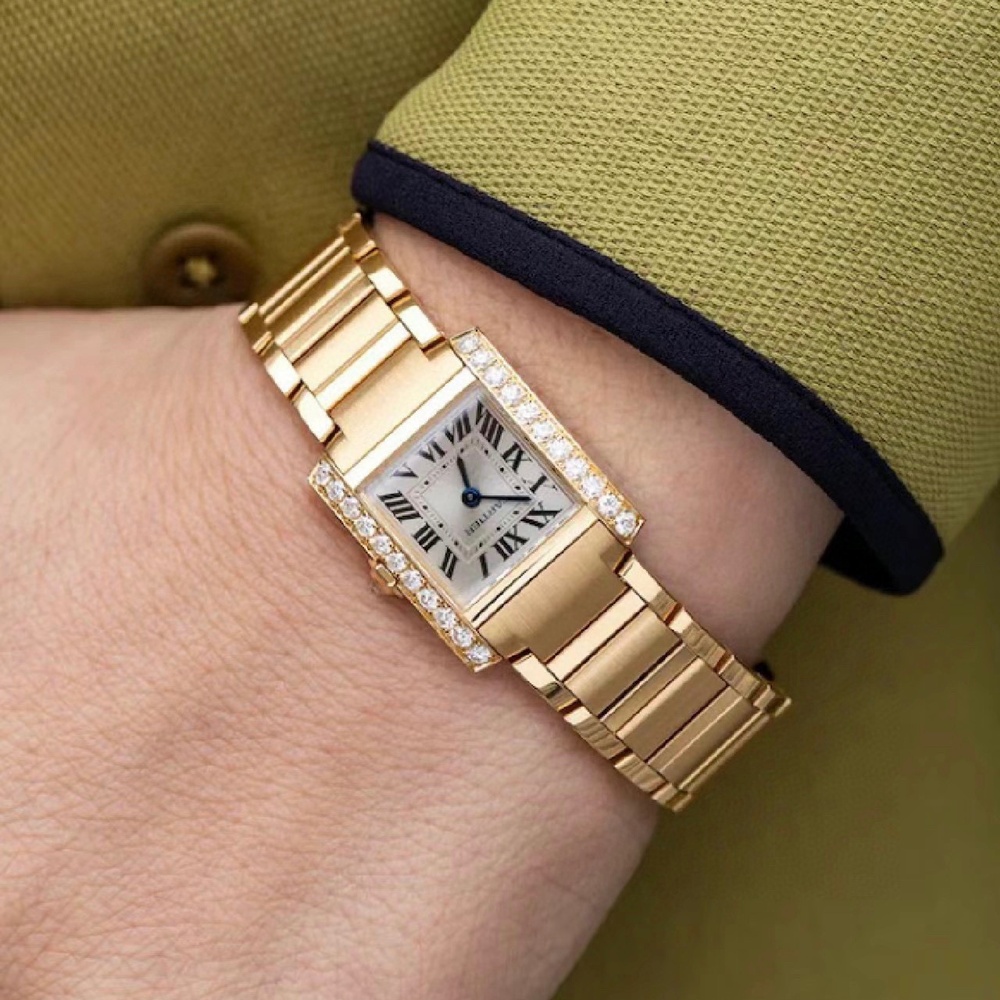 [까르띠에] 탱크 프랑세즈 Cartier Tank FRANCAISE 25.7x21.2mm