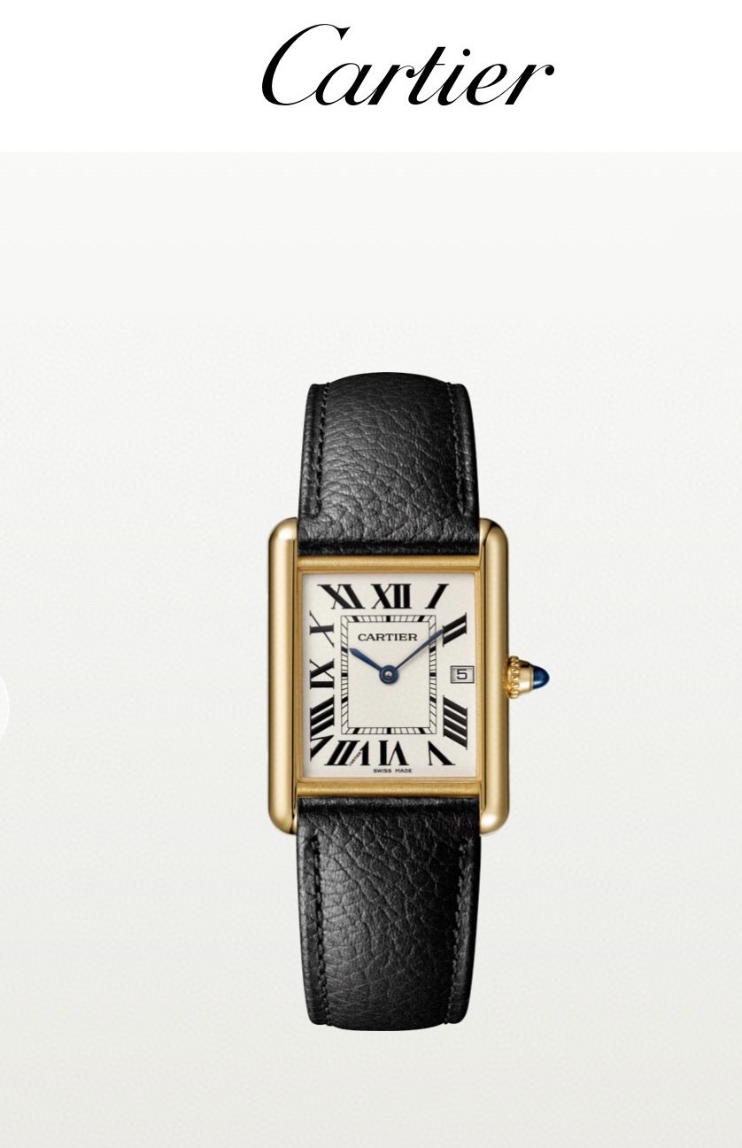 [까르띠에] Cartier Tank Solo Louis Must Cartier- 탱크 솔로 루이 머스트 까르띠에 33.7x25x5mm 29.5mm x 22mm