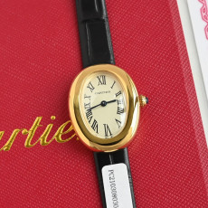 [까르띠에] Cartier Baignoire Mini Quartz Pink Gold - 까르띠에 베누아  쿼츠 32x26mm