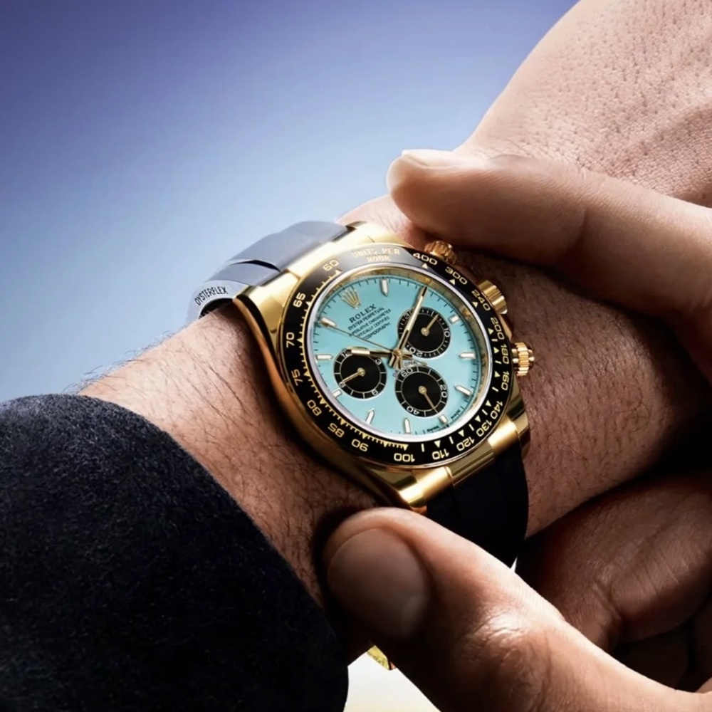 [롤렉스] 2025 데이토나 Daytona Tiffany Blue New Release 18K Yellow Gold 126518LN – 롤렉스 데이토나 4131 904L 40mm