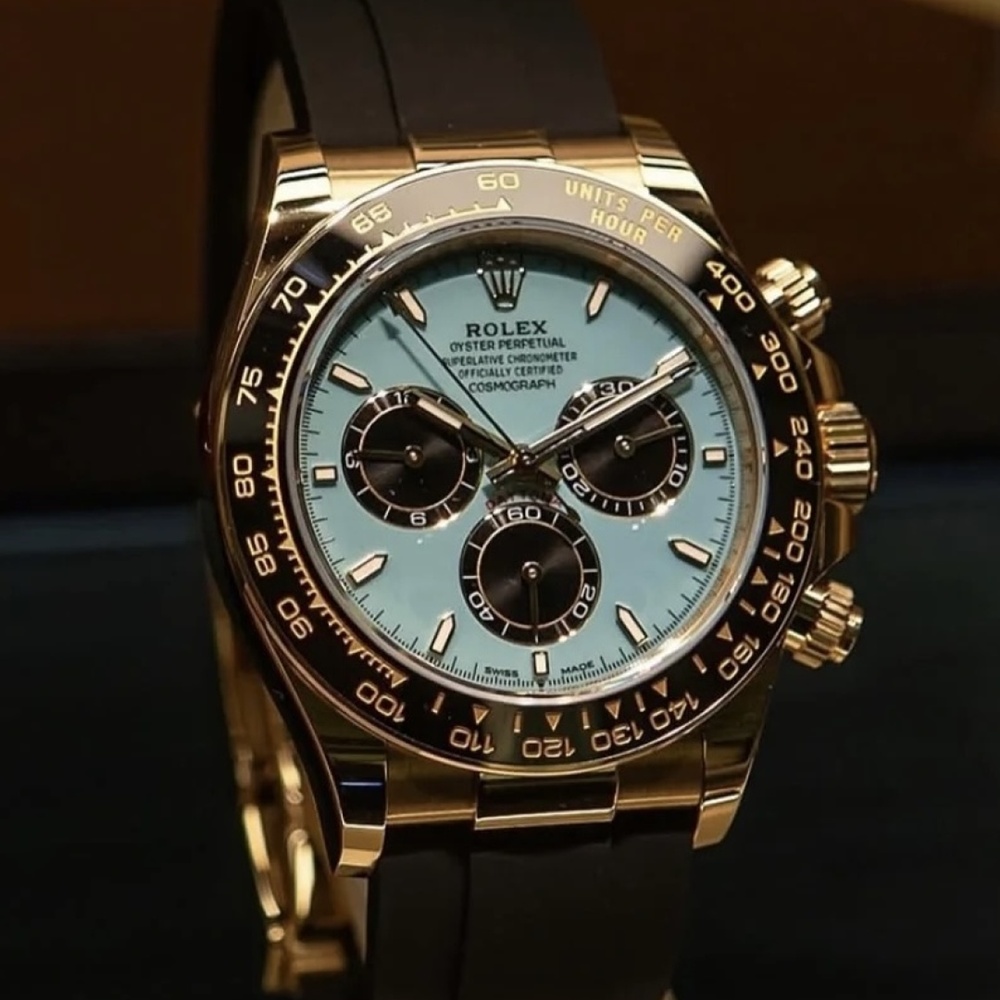 [롤렉스] 2025 데이토나 Daytona Tiffany Blue New Release 18K Yellow Gold 126518LN – 롤렉스 데이토나 4131 904L 40mm