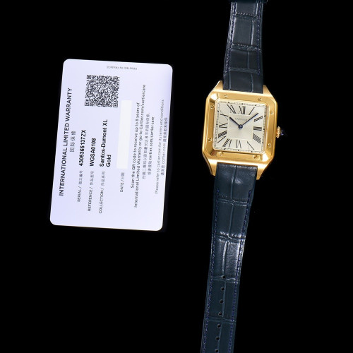 [까르띠에] 2025 까르띠에 산토스 뒤몽 - Santos De Cartier Santos 46.6x33.9 43.5x31.4 38x27.5mm