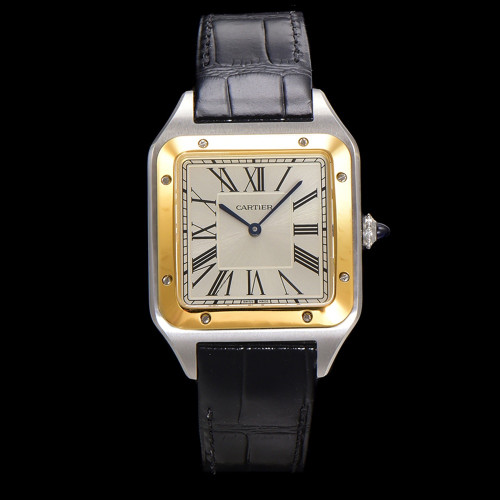 [까르띠에] 2025 까르띠에 산토스 뒤몽 - Santos De Cartier Santos 46.6x33.9 43.5x31.4 38x27.5mm