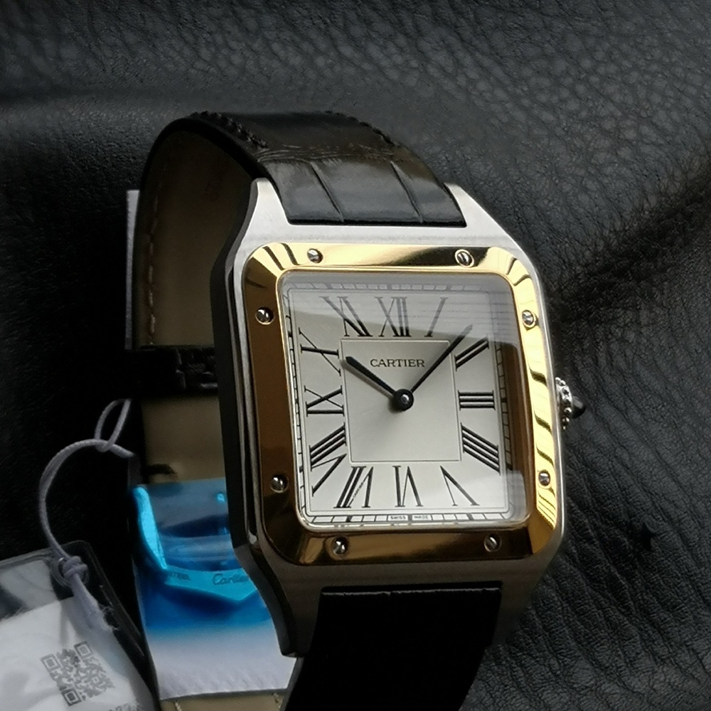 [까르띠에] 2025 까르띠에 산토스 뒤몽 - Santos De Cartier Santos 46.6x33.9 43.5x31.4 38x27.5mm