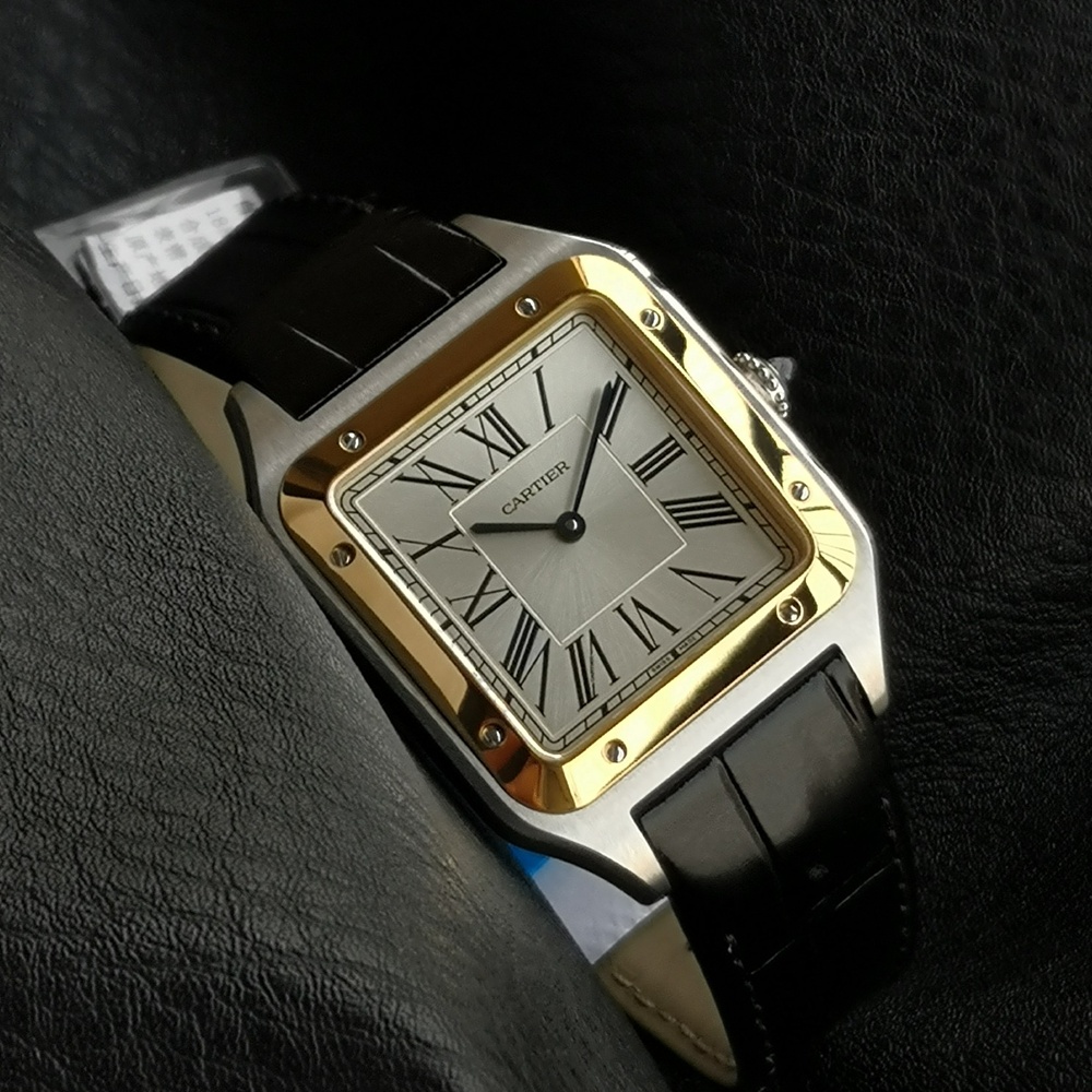 [까르띠에] 2025 까르띠에 산토스 뒤몽 - Santos De Cartier Santos 46.6x33.9 43.5x31.4 38x27.5mm