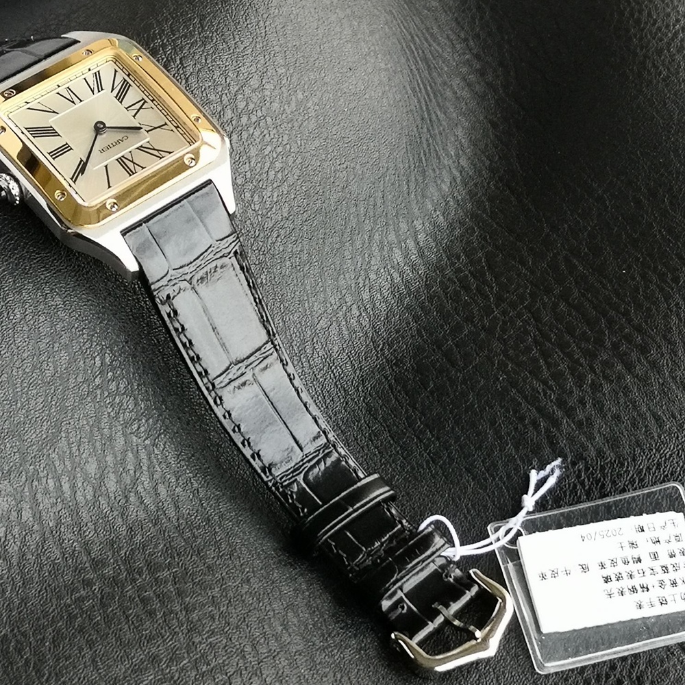 [까르띠에] 2025 까르띠에 산토스 뒤몽 - Santos De Cartier Santos 46.6x33.9 43.5x31.4 38x27.5mm