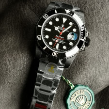 [롤렉스] Submariner Date Mens Watch OYSTER PERPETUAL BLAKEN - 롤렉스 Submariner 데이트 오이스터스틸 브레이큰 40mm
