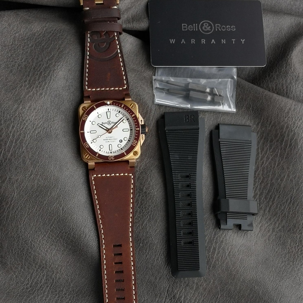 [벨앤로스] Bell & Ross Instruments  BR0393-BLU-ST - 벨 & 로스 BR0393 42mm