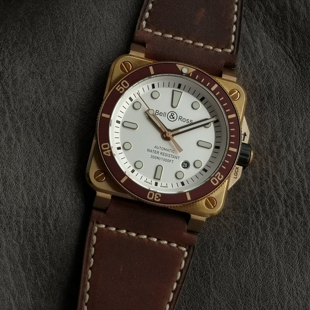 [벨앤로스] Bell & Ross Instruments  BR0393-BLU-ST - 벨 & 로스 BR0393 42mm