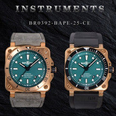 [벨앤로스] Bell & Ross Instruments  BR0393-BLU-ST - 벨 & 로스 BR0393 42mm
