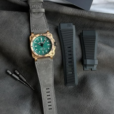 [벨앤로스] Bell & Ross Instruments  BR0393-BLU-ST - 벨 & 로스 BR0393 42mm