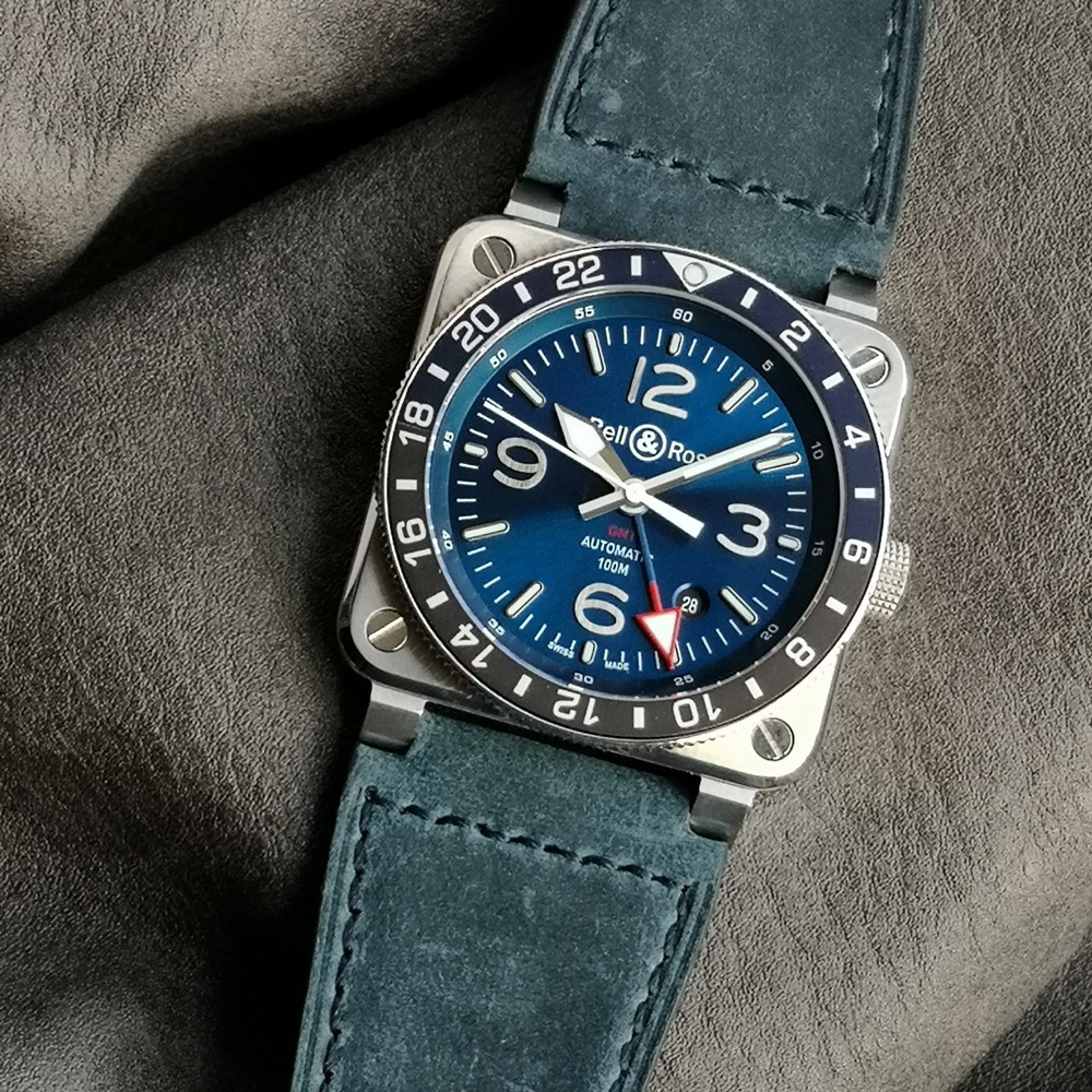 [벨앤로스] Bell & Ross Instruments  BR0393-BLU-ST - 벨 & 로스 BR0393 42mm