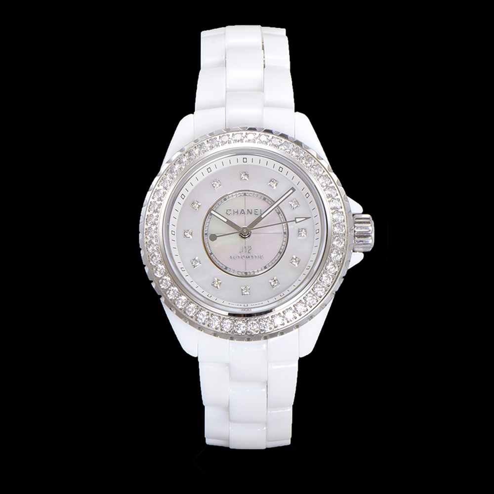 [샤넬] Chanel J12 Automatic Diamond H10473 – 샤넬 J12 다이아몬드 베젤 워치 칼리버 33mm
