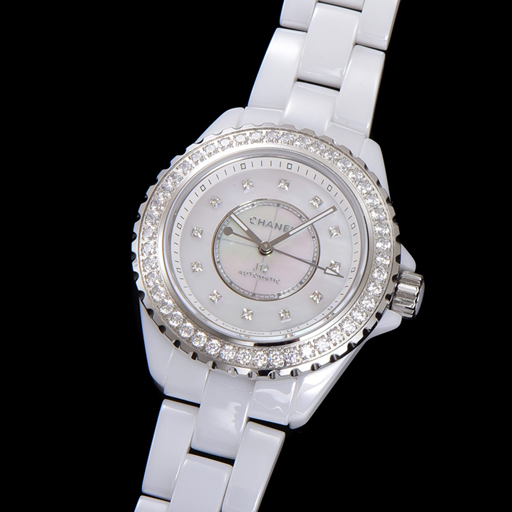 [샤넬] Chanel J12 Automatic Diamond H10473 – 샤넬 J12 다이아몬드 베젤 워치 칼리버 33mm