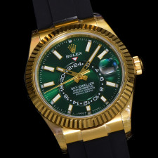 [롤렉스] 2025 Rolex Skydweller - 롤렉스 스카이드웰러 에버그린 다이얼 러버 쥬빌레 오이스터(Oyster)밴드 38 42mm