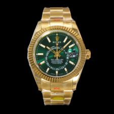 [롤렉스] 2025 Rolex Skydweller - 롤렉스 스카이드웰러 에버그린 다이얼 러버 쥬빌레 오이스터(Oyster)밴드 38 42mm