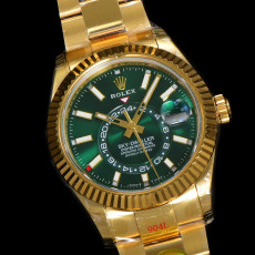 [롤렉스] 2025 Rolex Skydweller - 롤렉스 스카이드웰러 에버그린 다이얼 러버 쥬빌레 오이스터(Oyster)밴드 38 42mm